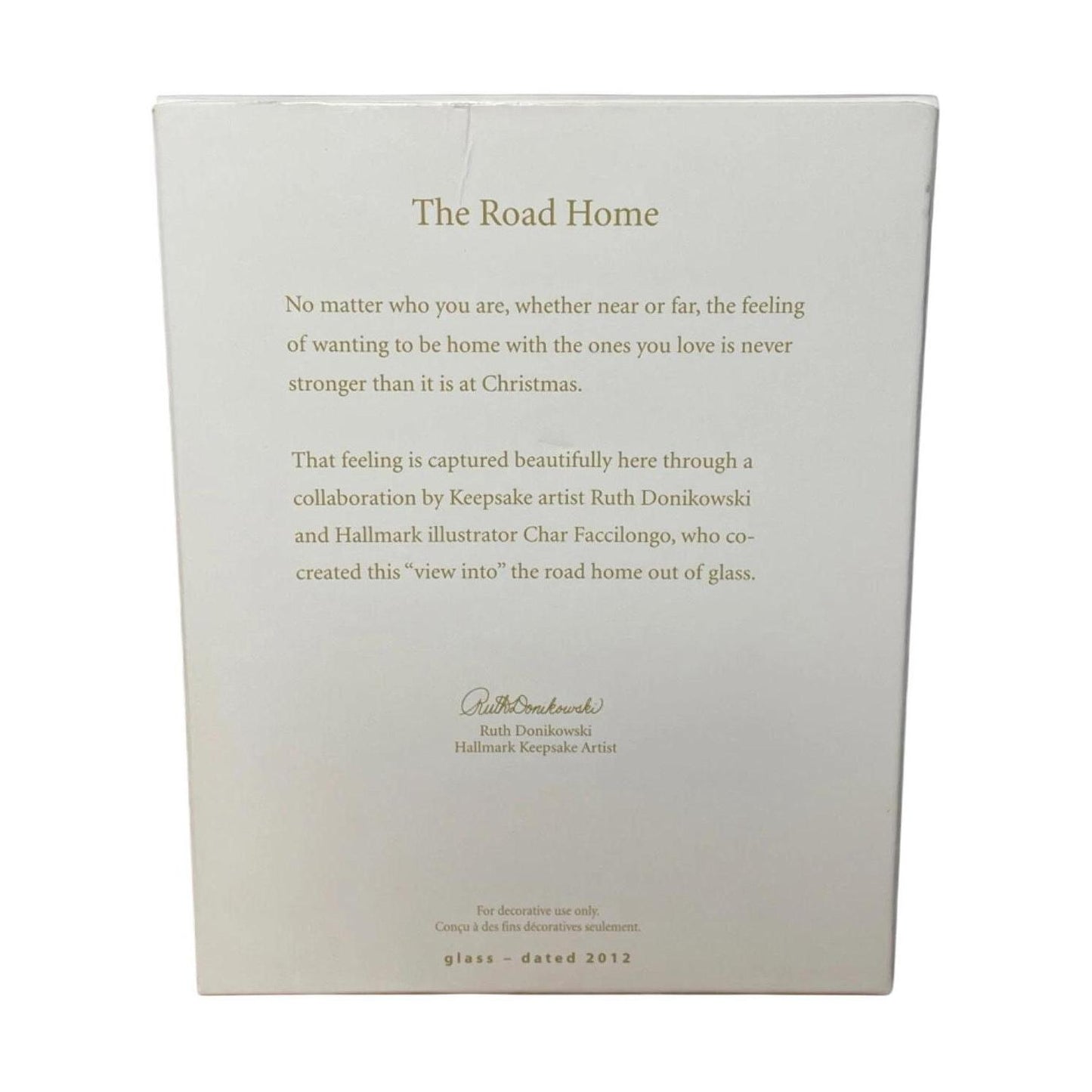 2012 The Road Home Hallmark Ornament (Ball) QXG3504