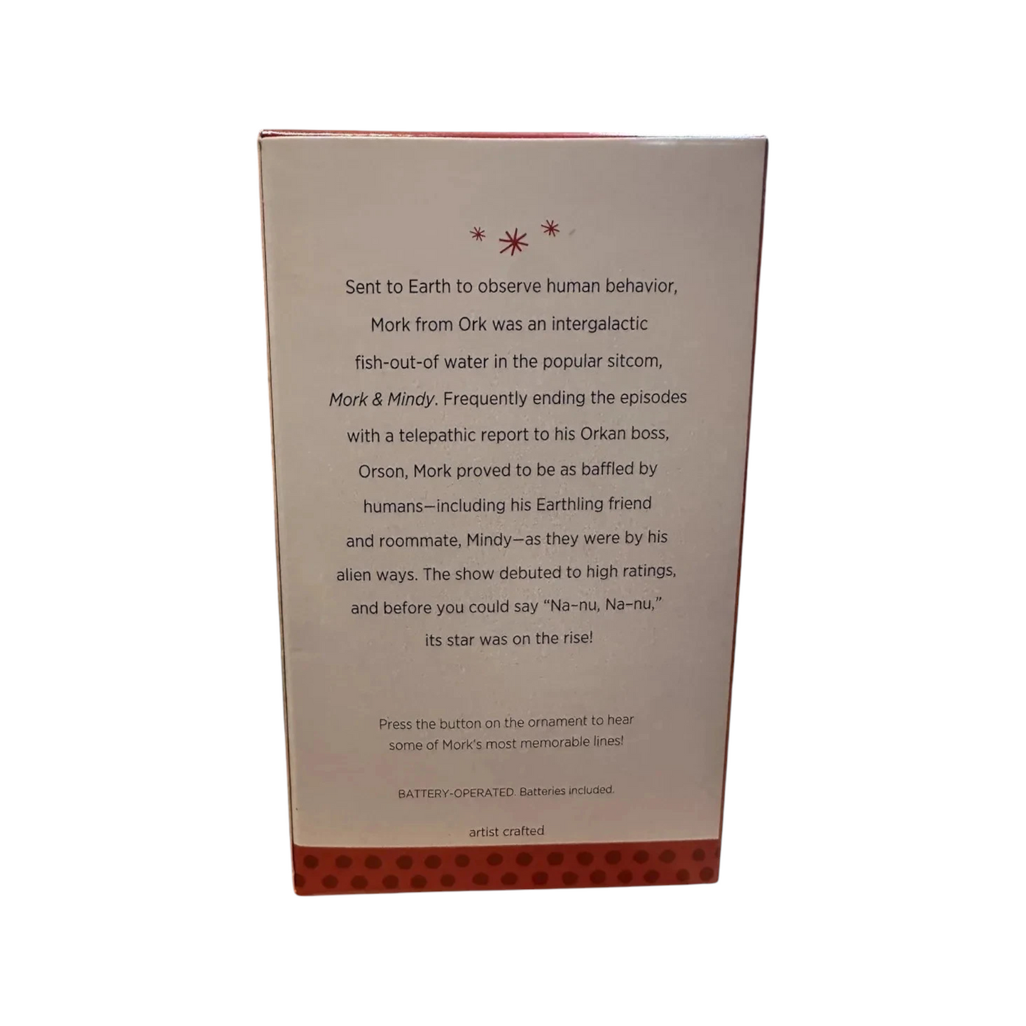 2013 Mork From Ork Hallmark Ornament (Mork & Mindy) QXI2342