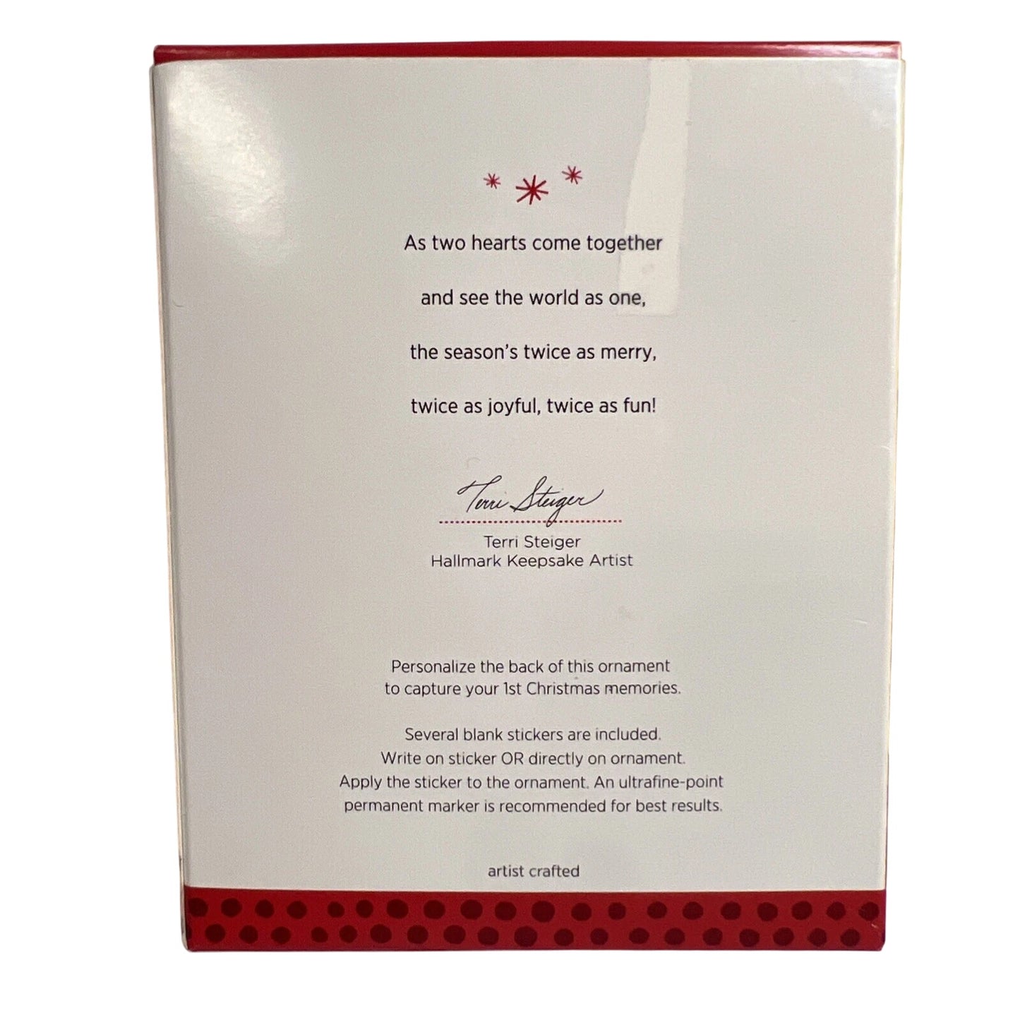 2013 Our First Christmas Hallmark Ornament (Photo Holder) QXG1872