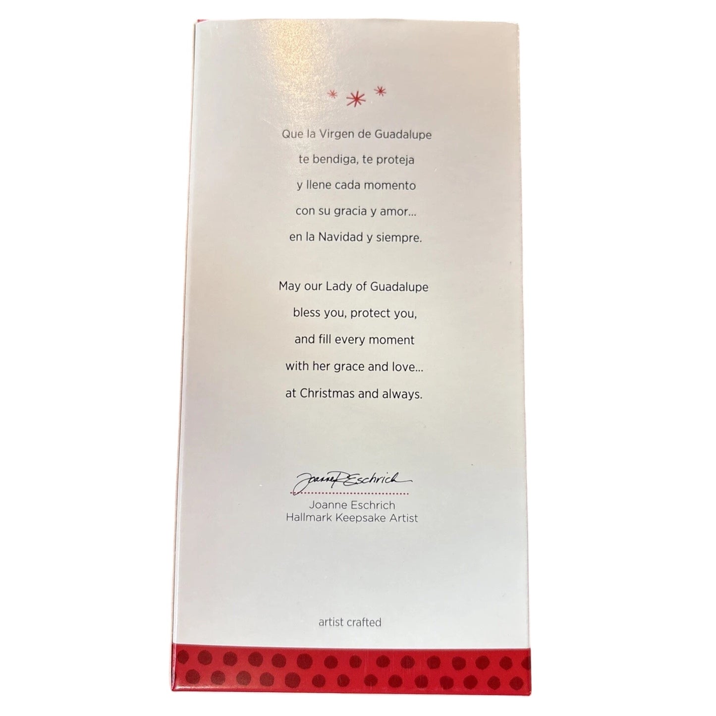 2013 Our Lady of Guadalupe Hallmark Ornament (Angels) QSM7755