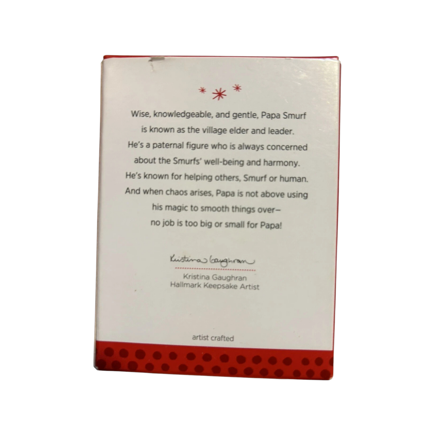 2013 Papa Smurf Hallmark Ornament (The Smurfs) QXI2182
