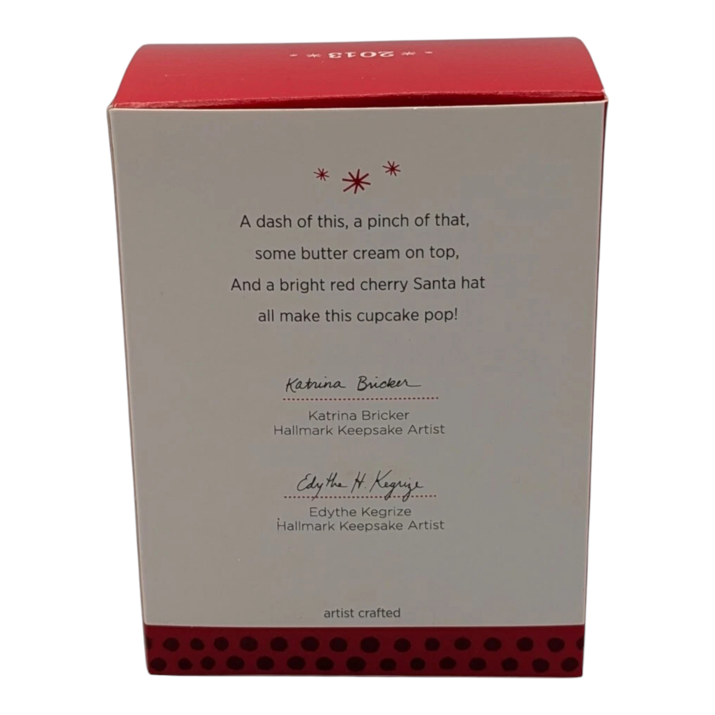 2013 Santa Cupcake Hallmark Ornament (Christmas Cupcakes) LPR3392