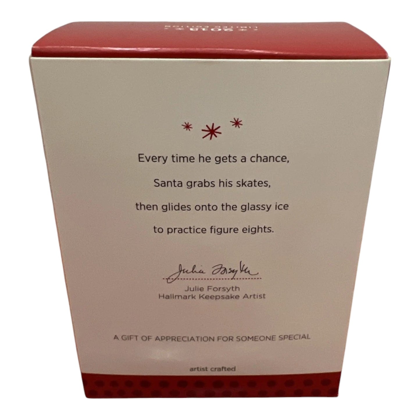 2013 Skating Santa Hallmark Ornament (Santa Claus) AD8000