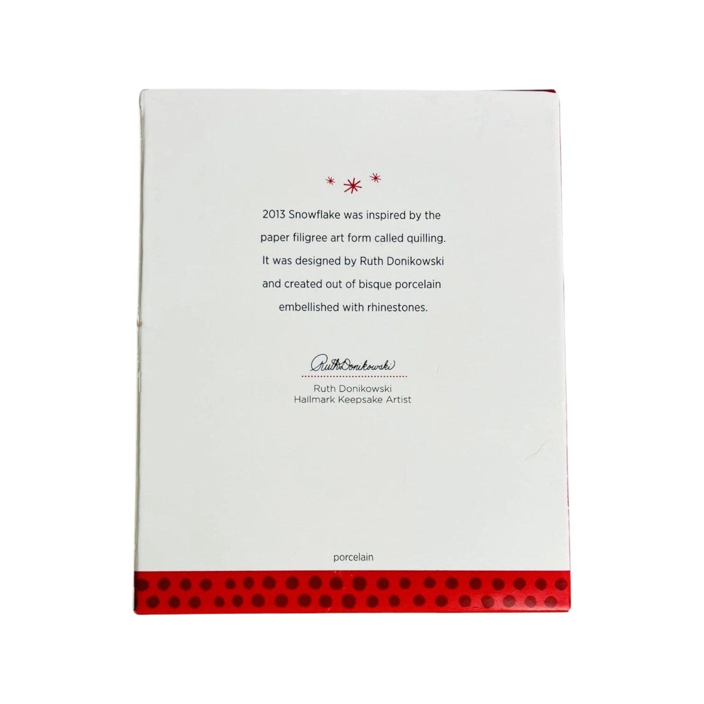 2013 Snowflake Hallmark Ornament (Snowflake) QXG1375