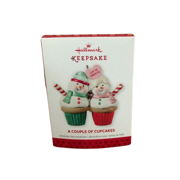 2013 A Couple of Cupcake Hallmark Ornament (Snowmen) QXG1882