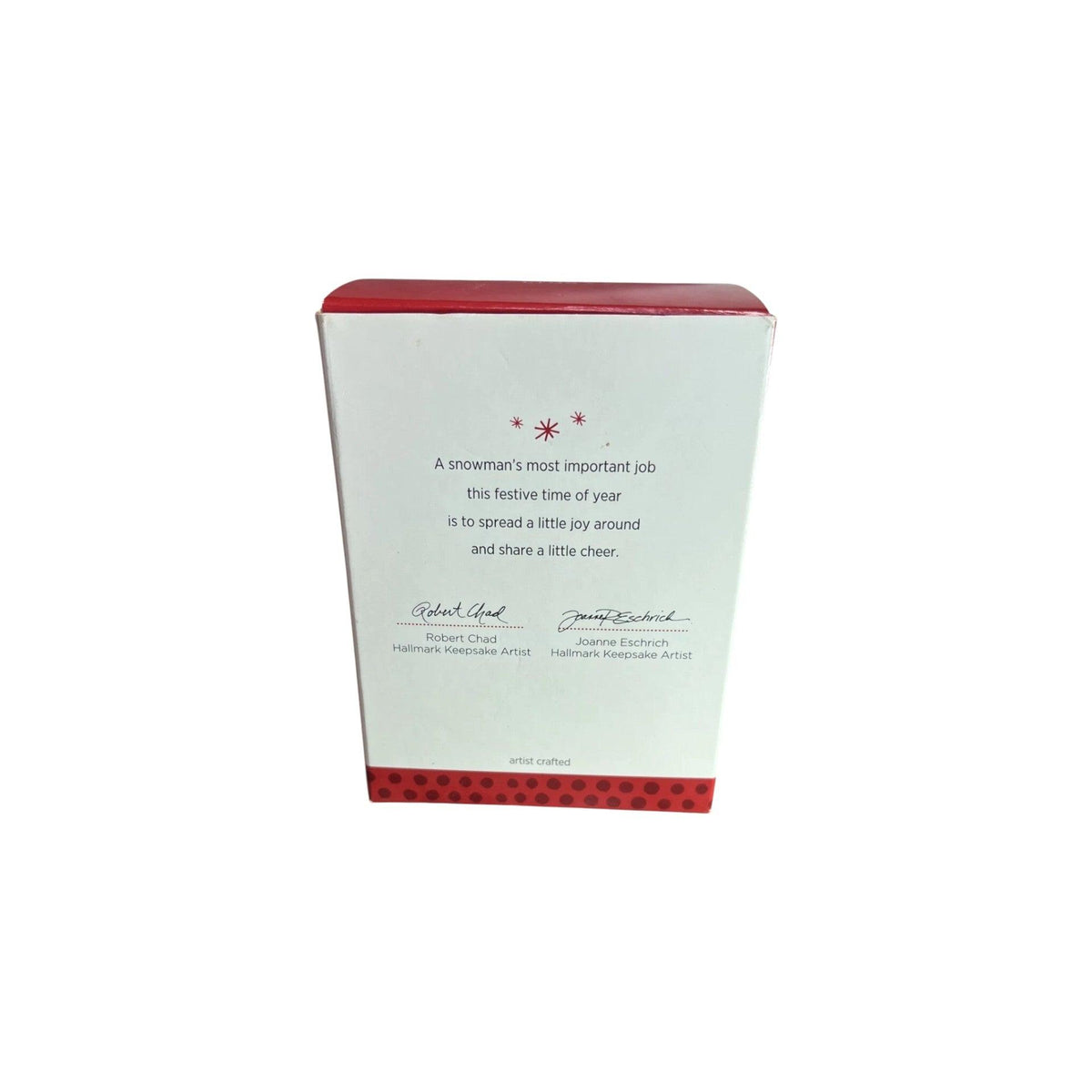 2013 A Snowman's Joyful Job (Snowmen) Hallmark Ornament QXC1362 Image5