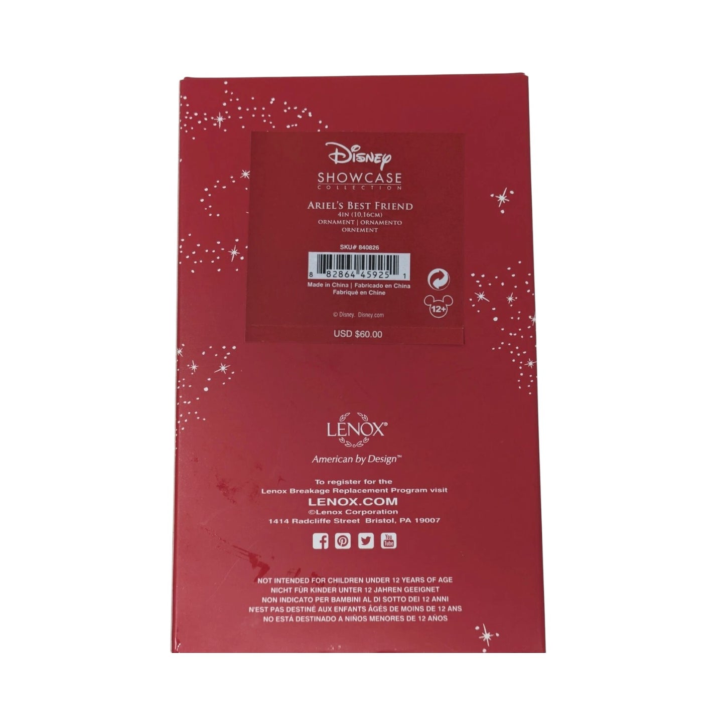 2013 Ariel's Best Friend The Little Mermaid Lenox Ornament 840826 Image5