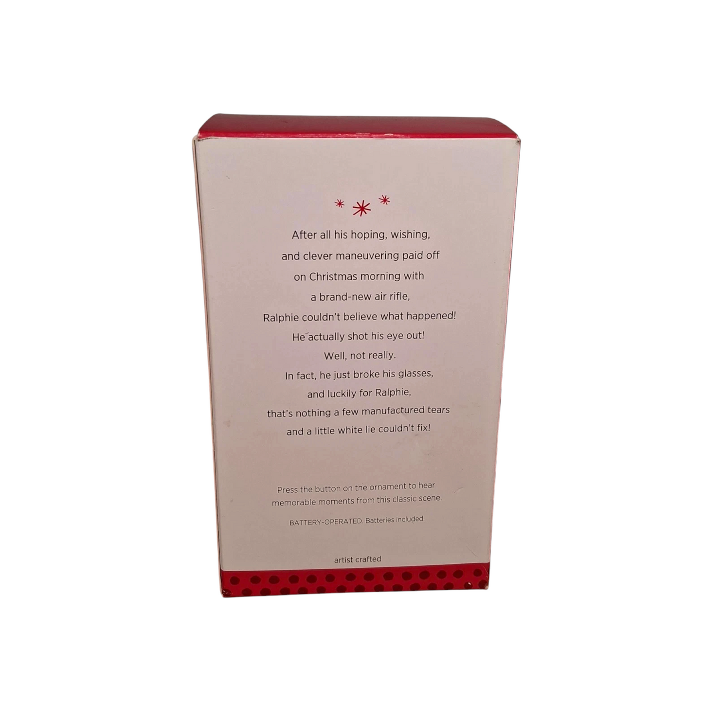 2013 I Shot My Eye Out! Hallmark Ornament (A Christmas Story) QXI2055