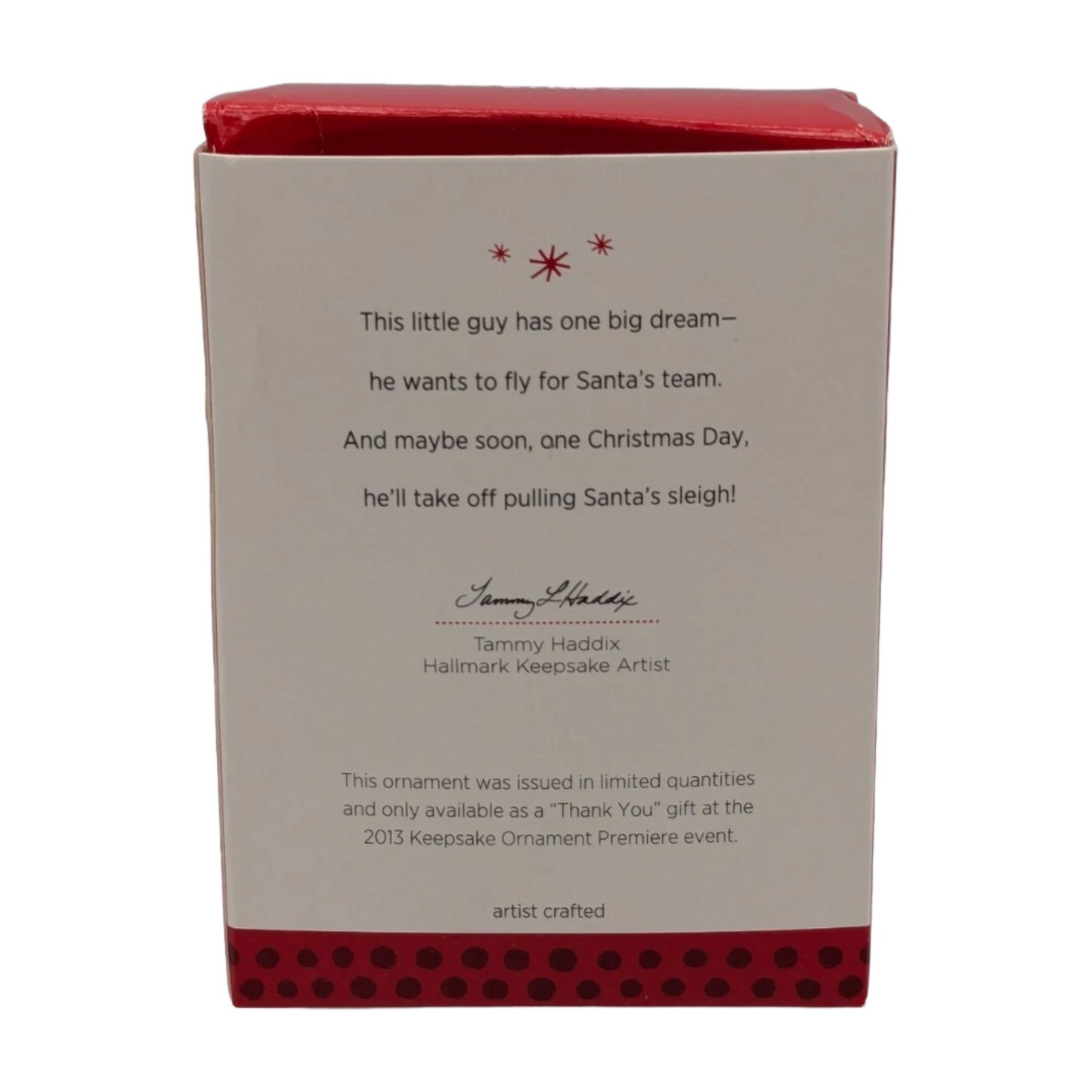 2013 Little Reindeer Hallmark Ornament (Reindeer) LPR3345 Image7