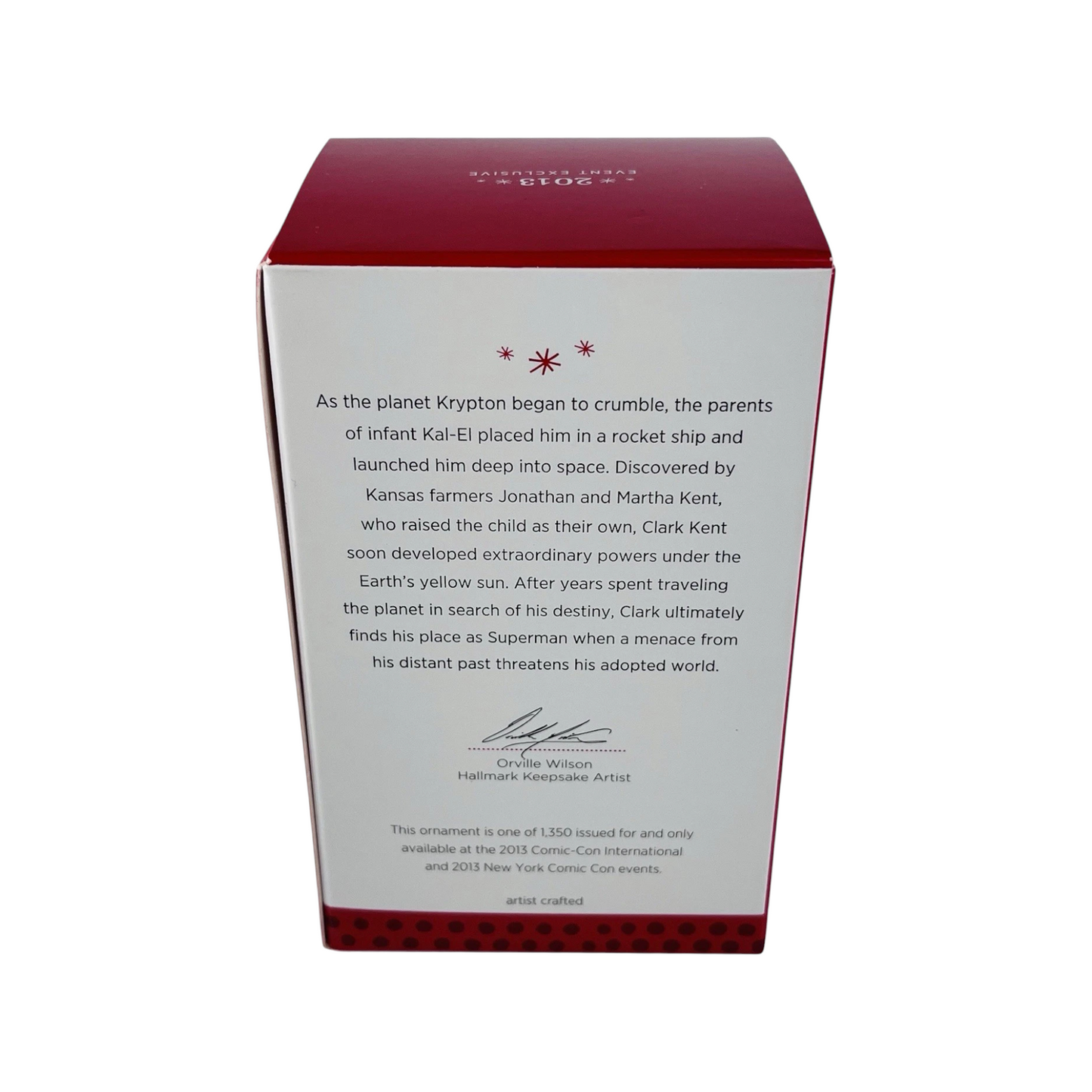 2013 Man of Steel Hallmark Ornament (Superman) QMP4080