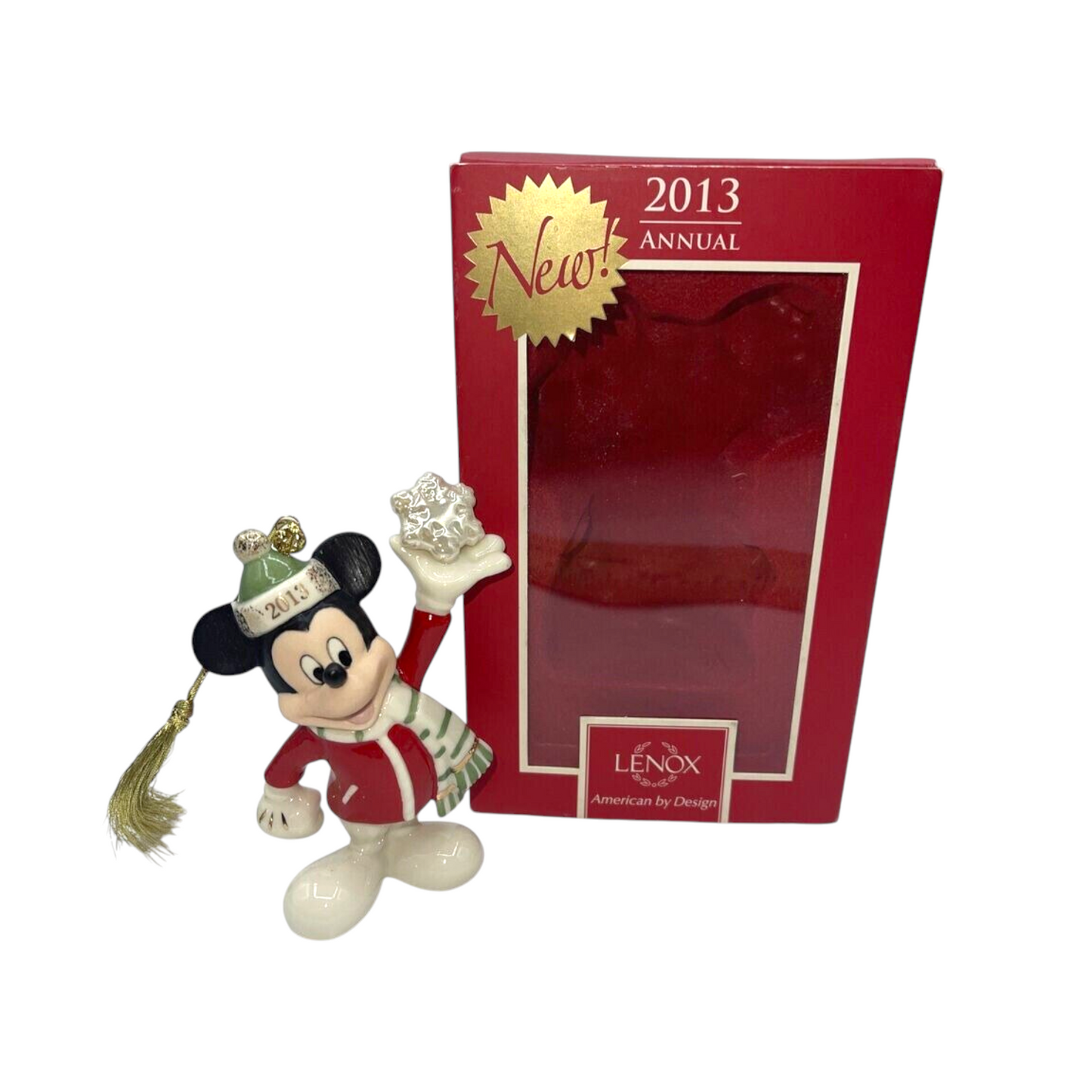2013 Mickey's Snowflake Surprise Mickey Mouse Lenox Ornament 834745 Image4