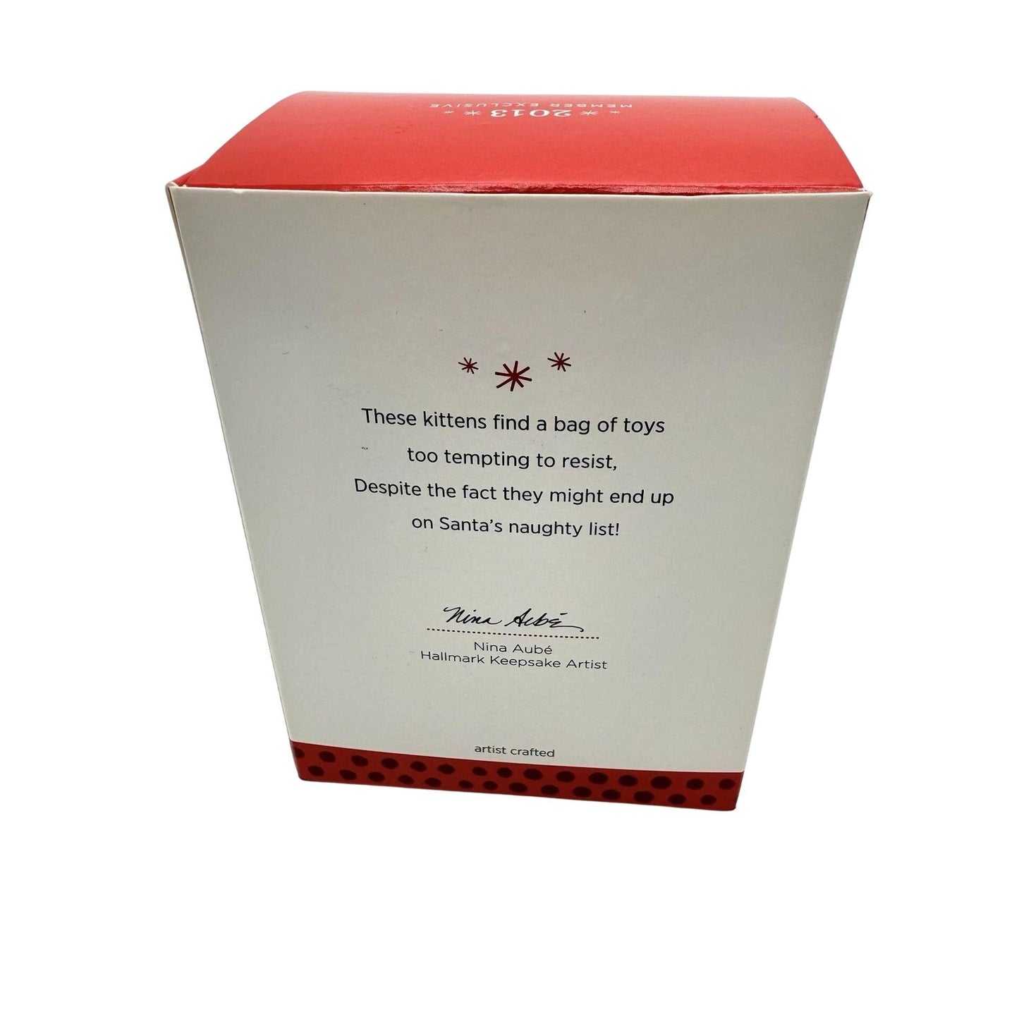 2013 Mischievous Kittens - 15th Anniversary Hallmark Ornament (Mischievous Kittens) QXC5072