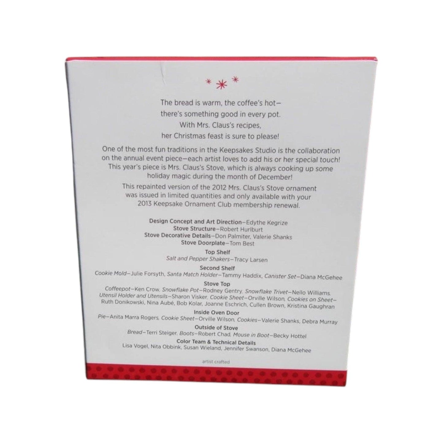 2013 Mrs. Claus's Stove Hallmark Ornament (Mrs. Claus's Stove) QXC5040 Image6