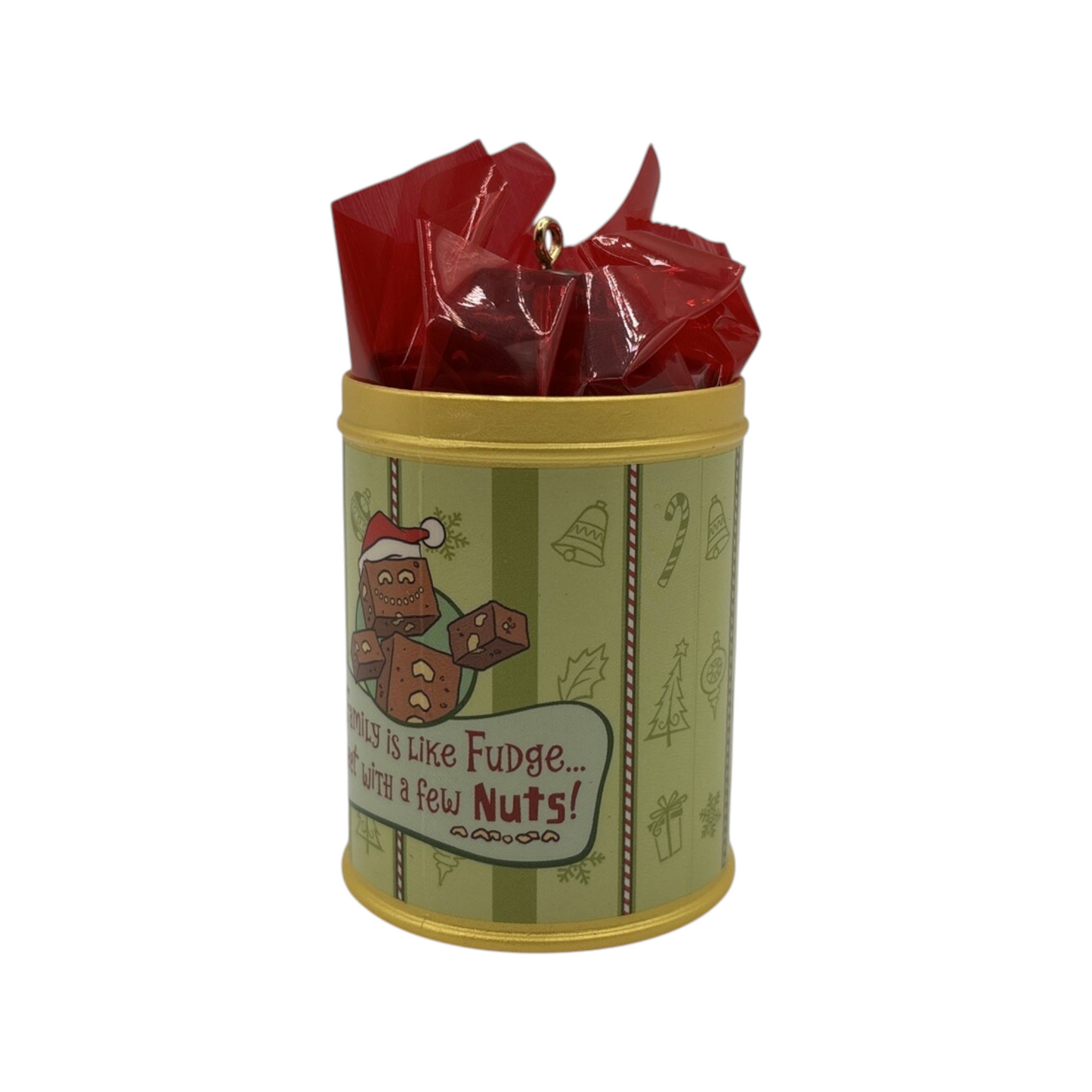 2013 Our Nutty Family Hallmark Ornament (Candy Cane) QXG1462