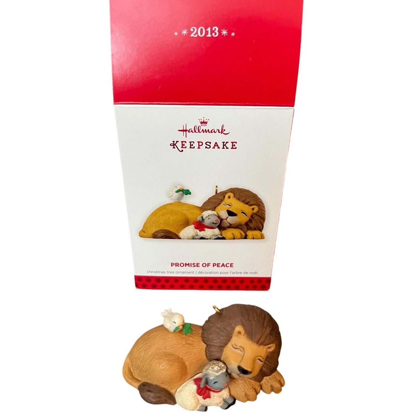2013 Promise of Peace Hallmark Ornament (Dove, Lion & Lamb) QXG1415