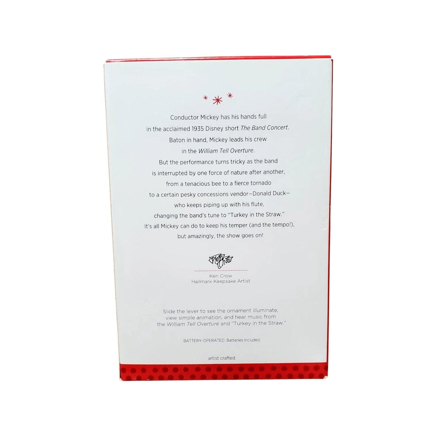2013 The Band Concert Hallmark Ornament (Mickey Mouse) QXD6096 Image8