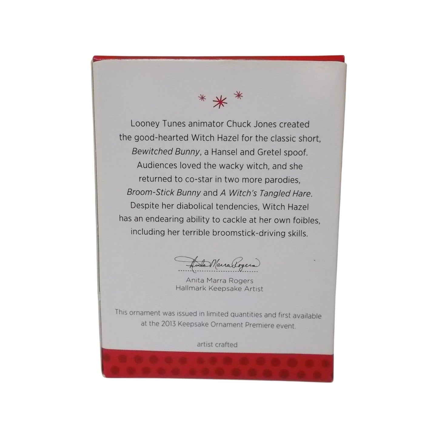 2013 Witch Hazel Hallmark Ornament (Looney Tunes) QXE3712 Image7