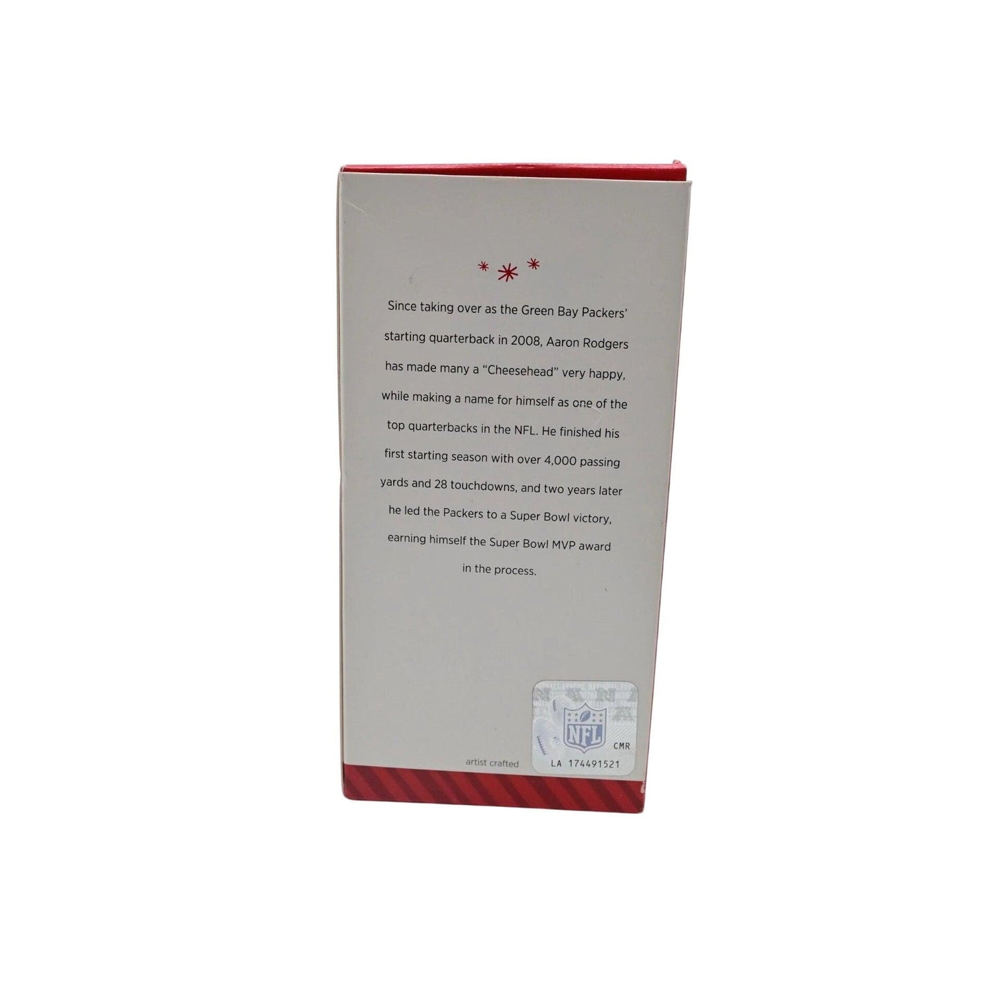 2014 Aaron Rodgers Hallmark Ornament (Football Legends) QX9253
