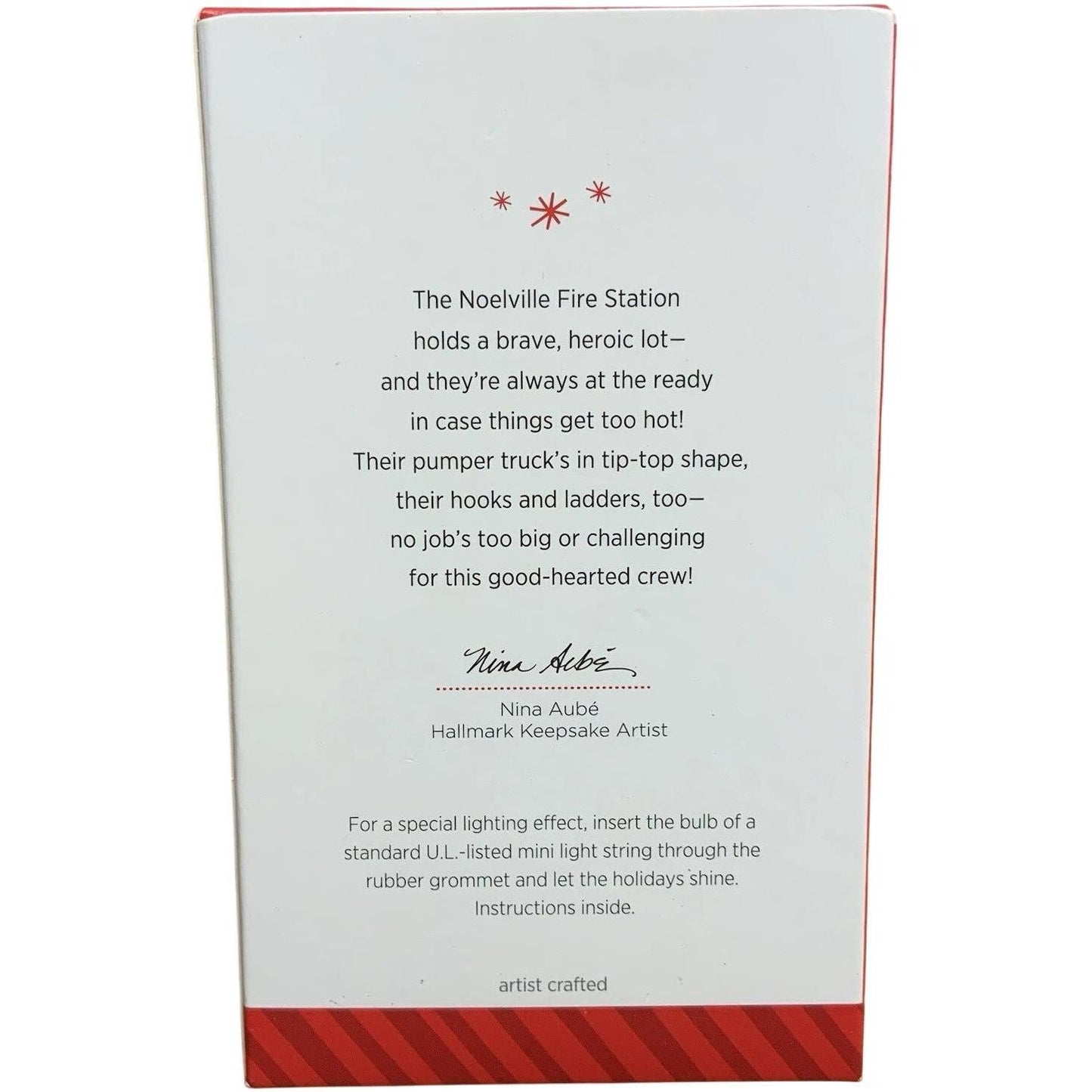 2014 Fire Station Hallmark Ornament (Noelville) QX9116