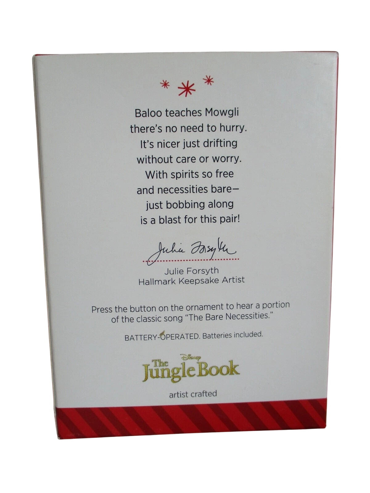 2014 The Bare Necessities Hallmark Ornament (Jungle Book) QXD6106