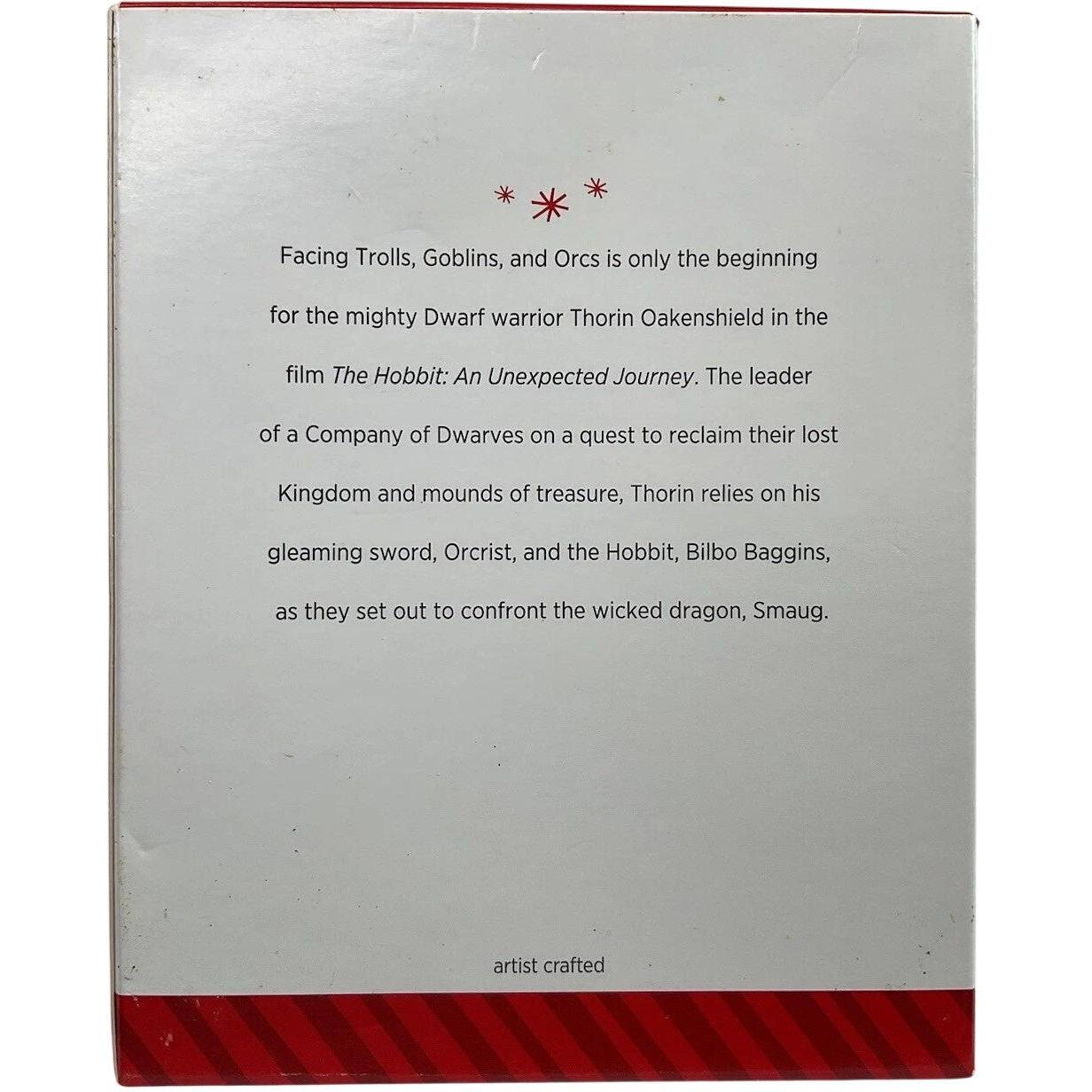 2014 Thorin Oakenshield Hallmark Ornament (The Hobbit) QXI2546