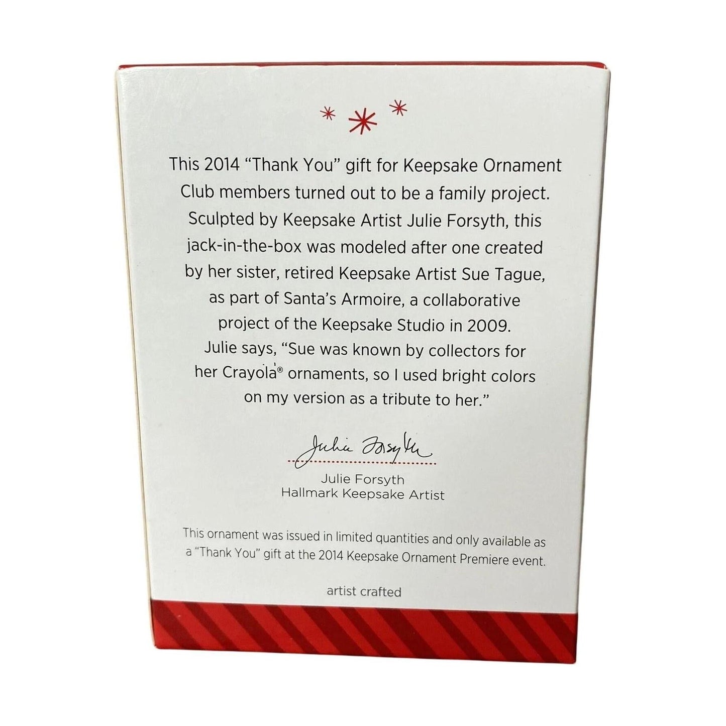 2014 A Springy Surprise Hallmark Ornament (Jack in the Box) LPR3376