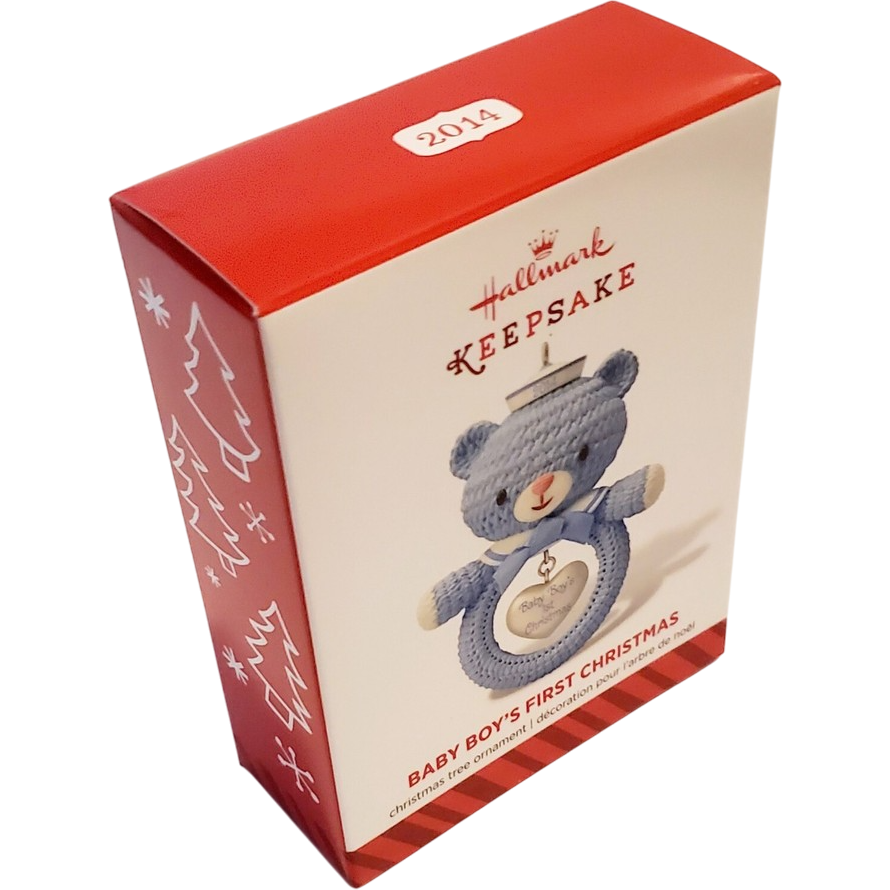 2014 Baby Boy's First Christmas Hallmark Ornament (Baby's First Christmas) QGO1033