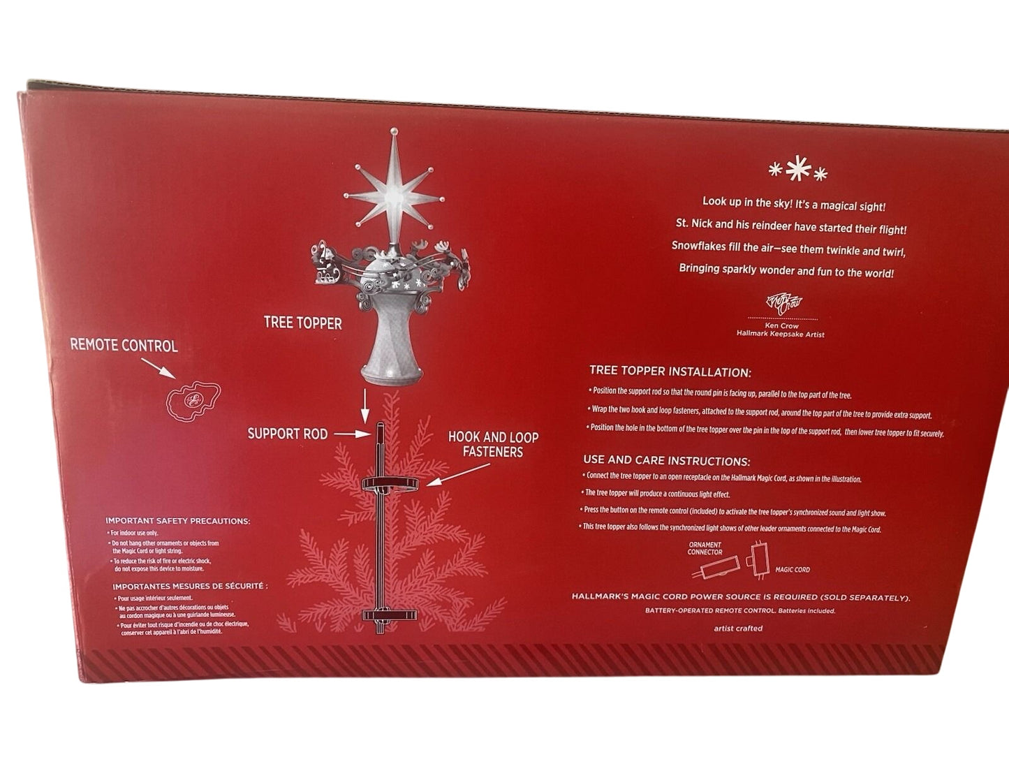 2014 Here Comes Santa Claus! Hallmark Ornament (Tree Topper) QGO1686