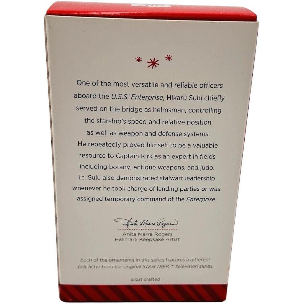 2014 Lieutenant Hikaru Sulu Hallmark Ornament (Star Trek Legends) QX9183