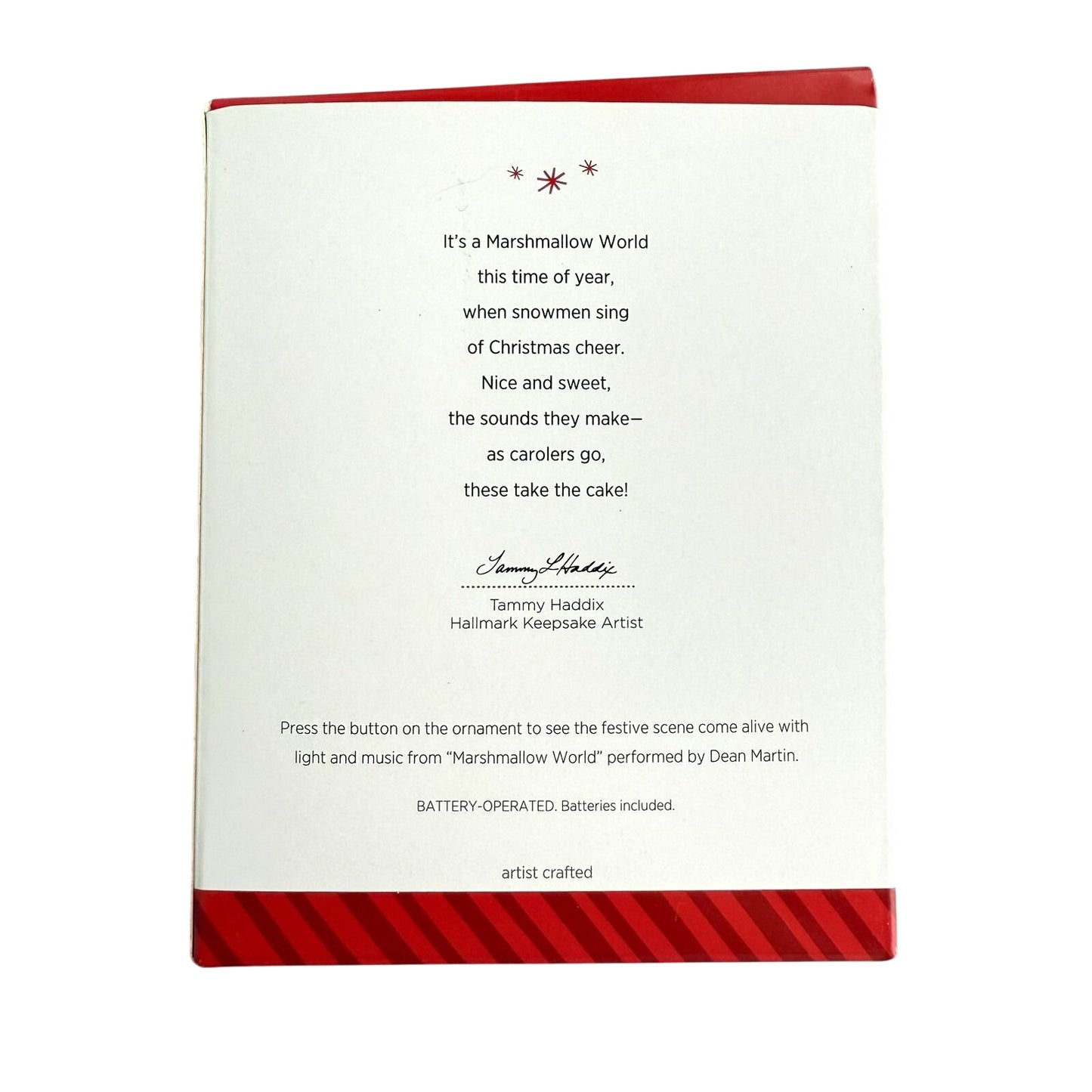 2014 Marshmallows World Hallmark Ornament (Marshmallows) QGO1536