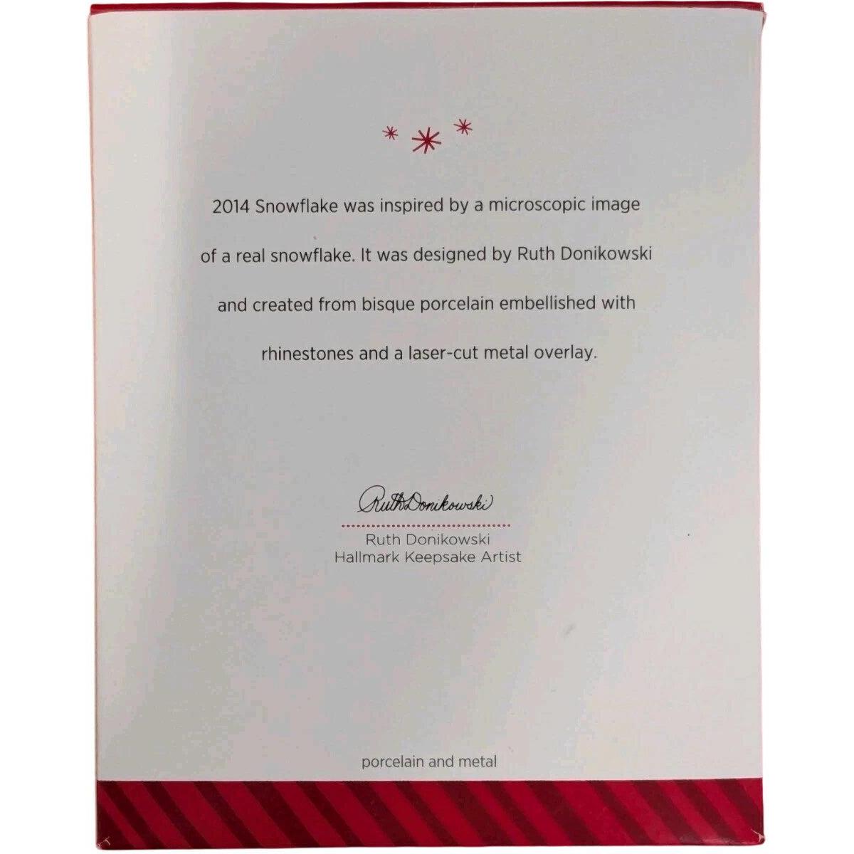 2014 Snowflake Hallmark Ornament (Snowflake) QGO1593