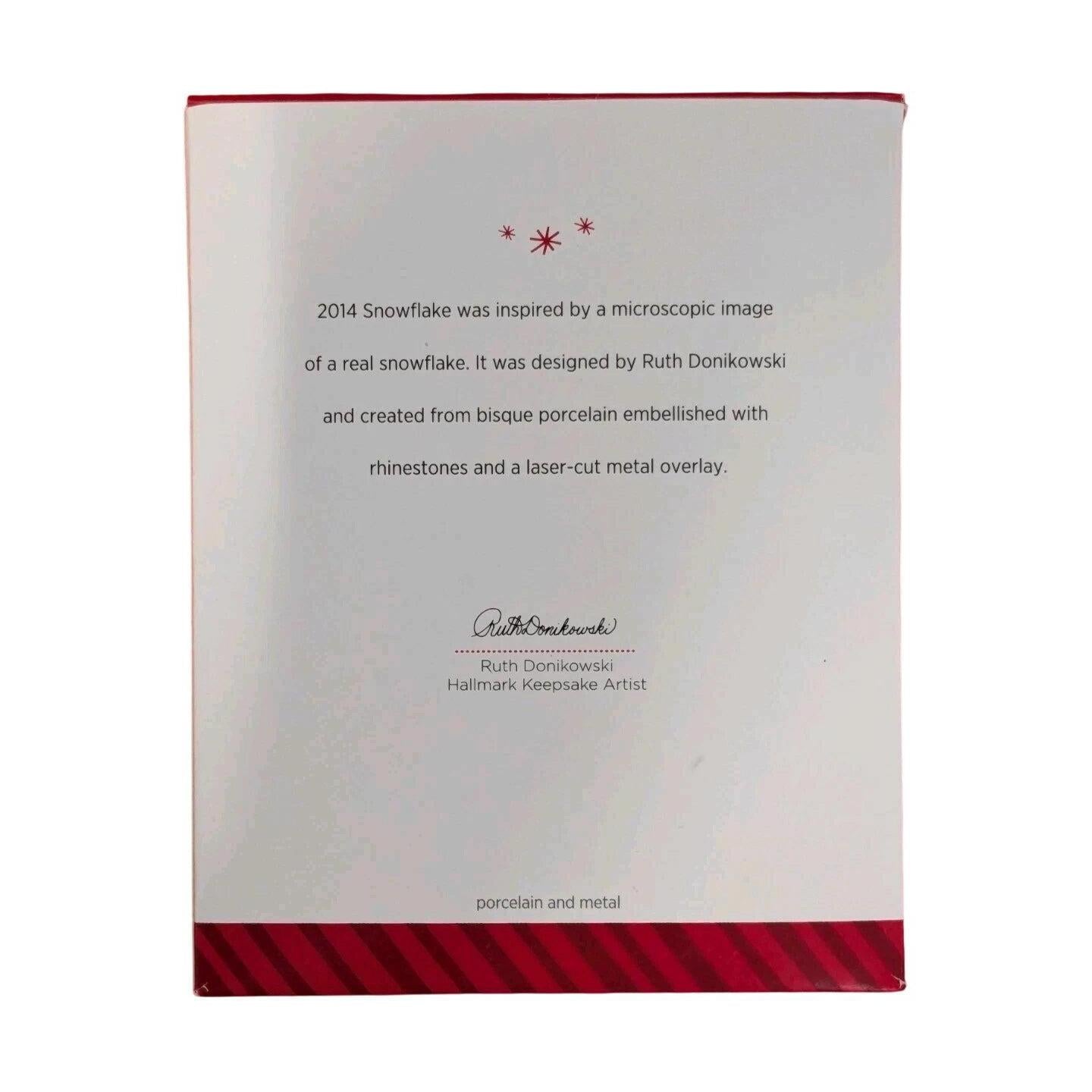 2014 Snowflake Hallmark Ornament (Snowflake) QGO1593