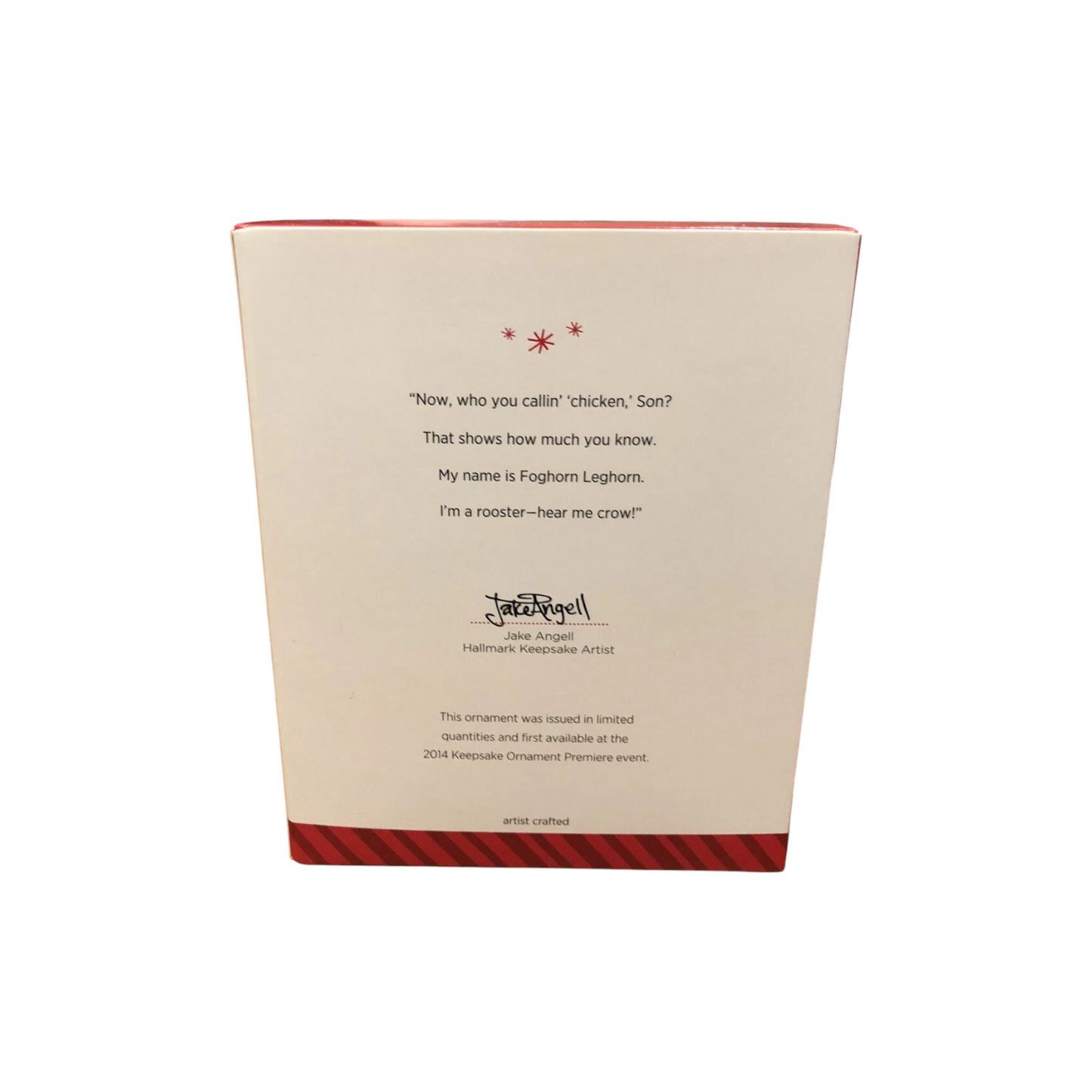 2014 Who You callin' "Chicken"? Hallmark Ornament (Foghorn Leghorn - Looney Tunes) QXE3726