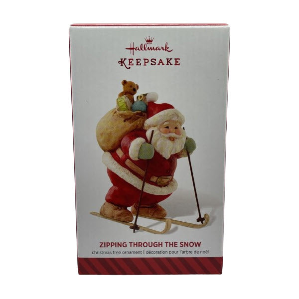 2014 Zipping Through the Snow Hallmark Ornament (Santa Claus) QGO1556