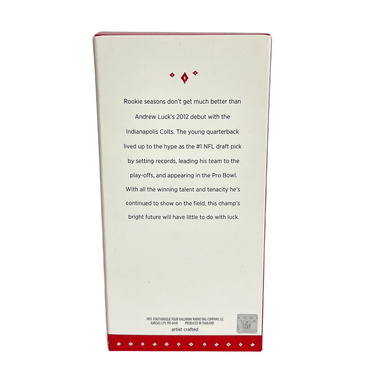 2015 Andrew Luck Hallmark Ornament (Indianapolis Colts) Football Legends QXI2737