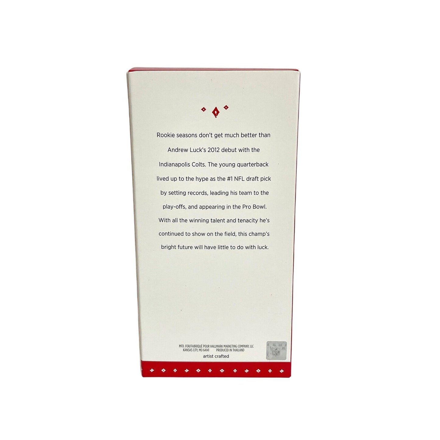 2015 Andrew Luck Hallmark Ornament (Indianapolis Colts) Football Legends QXI2737