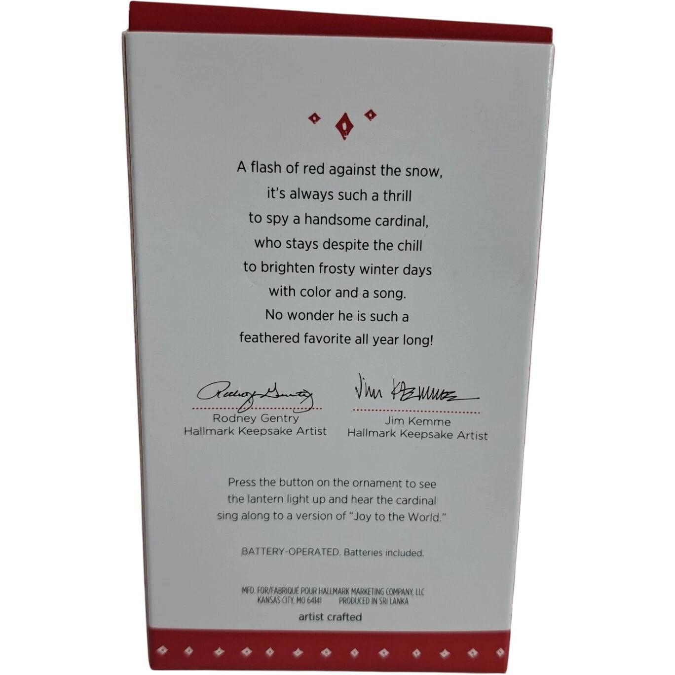 2015 Christmas Cardinal Hallmark Ornament (Bird) QGO1319