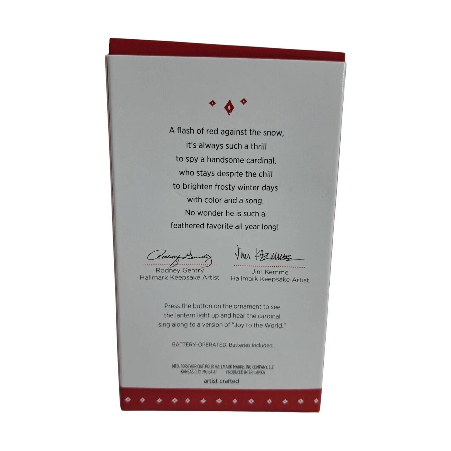 2015 Christmas Cardinal Hallmark Ornament (Bird) QGO1319