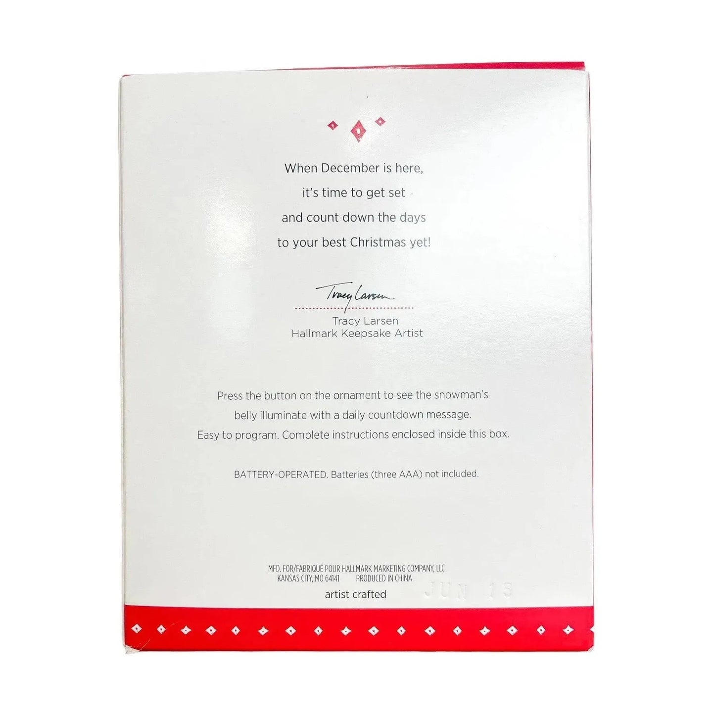 2015 Countdown to Christmas Hallmark Ornament (Countdown) QGO1449