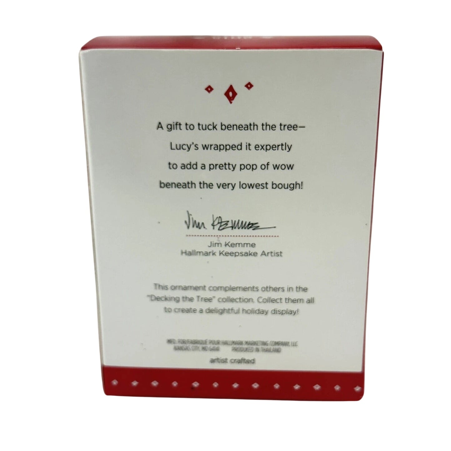 2015 Lucy Hallmark Ornament (Decking The Tree) QRP5906