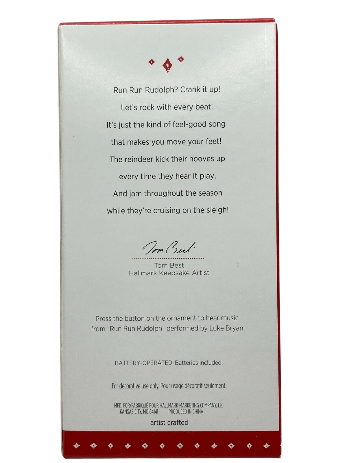 2015 Run Run Rudolph Hallmark Ornament (Guitar) QG01049