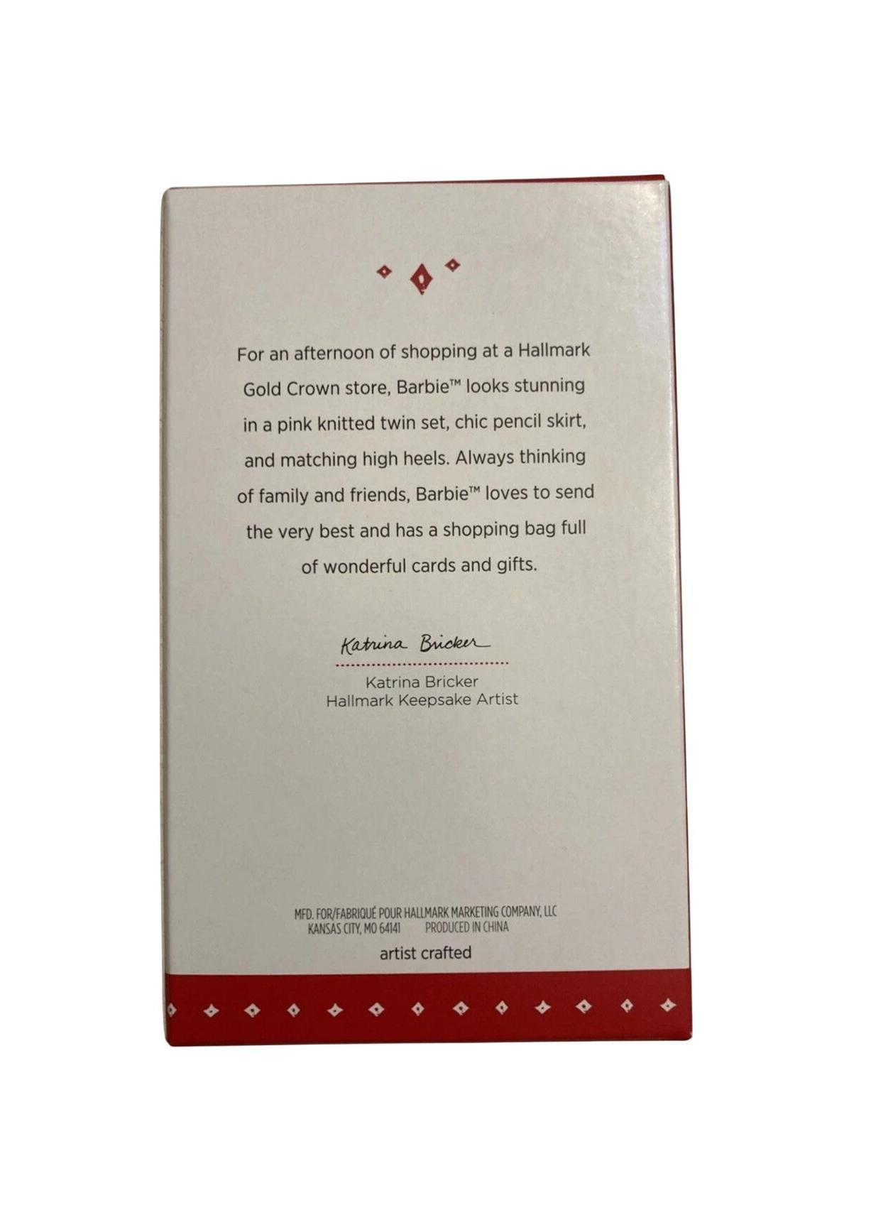 2015 Shopping Hallmark Ornament (Barbie) QXI3214
