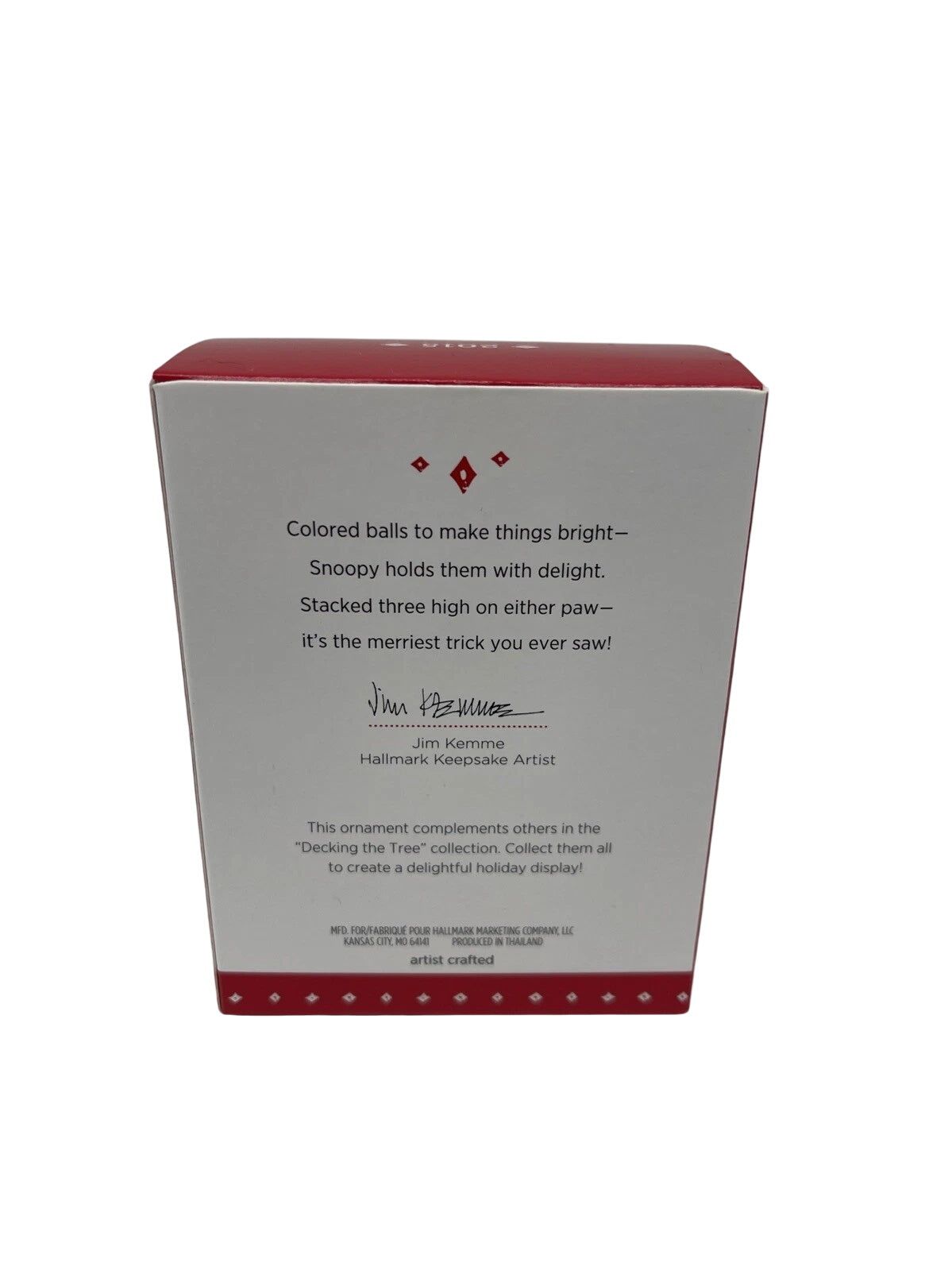 2015 Snoopy Hallmark Ornament (Decking the Tree) QRP5913