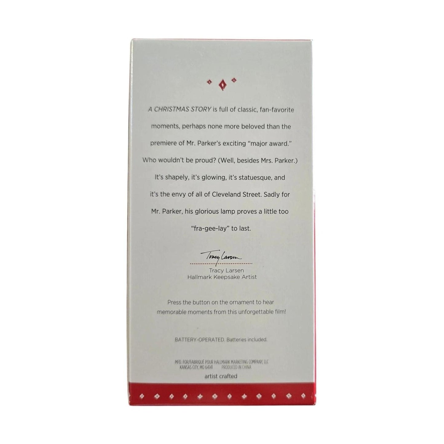 2015 The Envy of Cleveland Street Hallmark Ornament (A Christmas Story) QXI2269