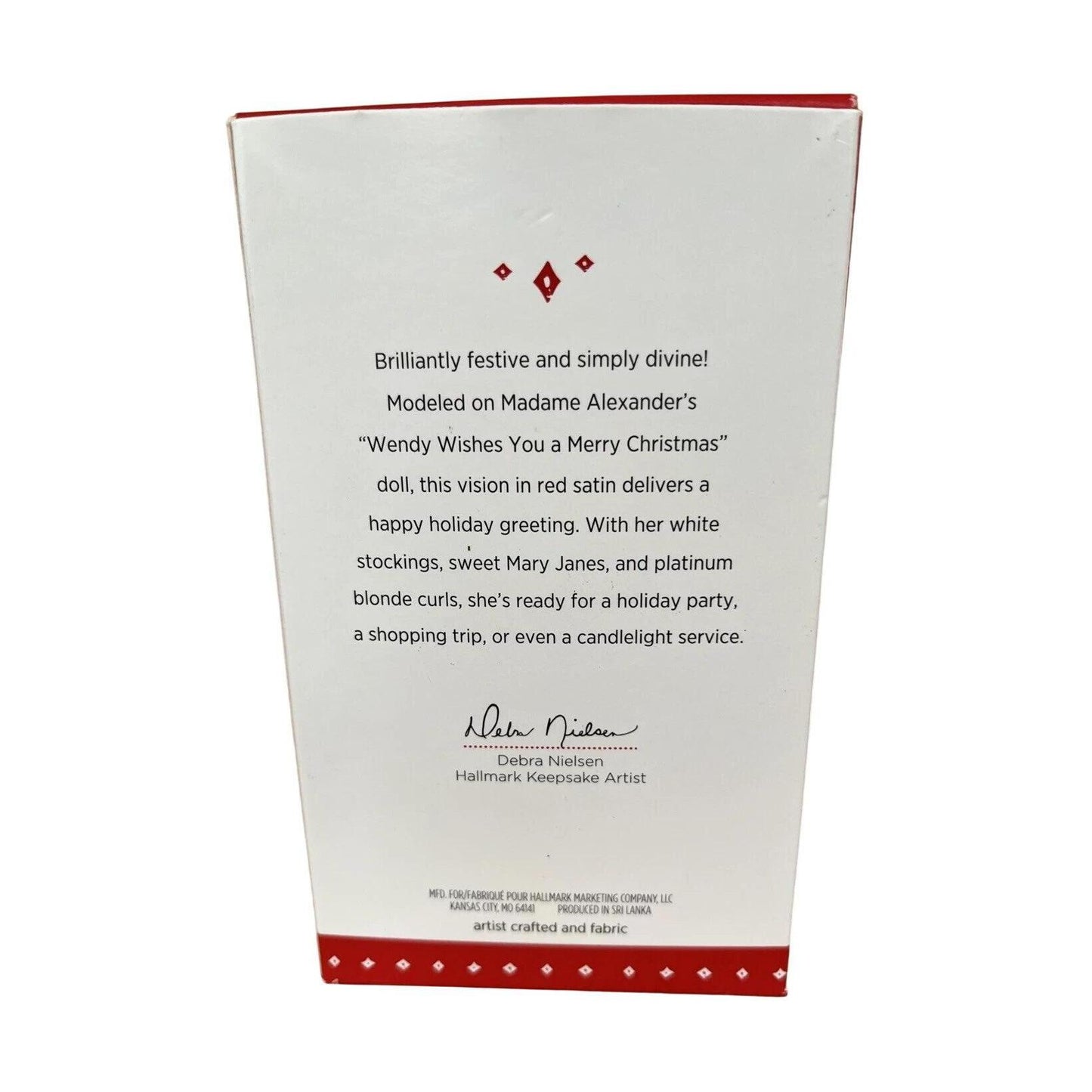 2015 Wendy WIshes You a Merry Christmas Hallmark Ornament (Madame Alexander) QX9147