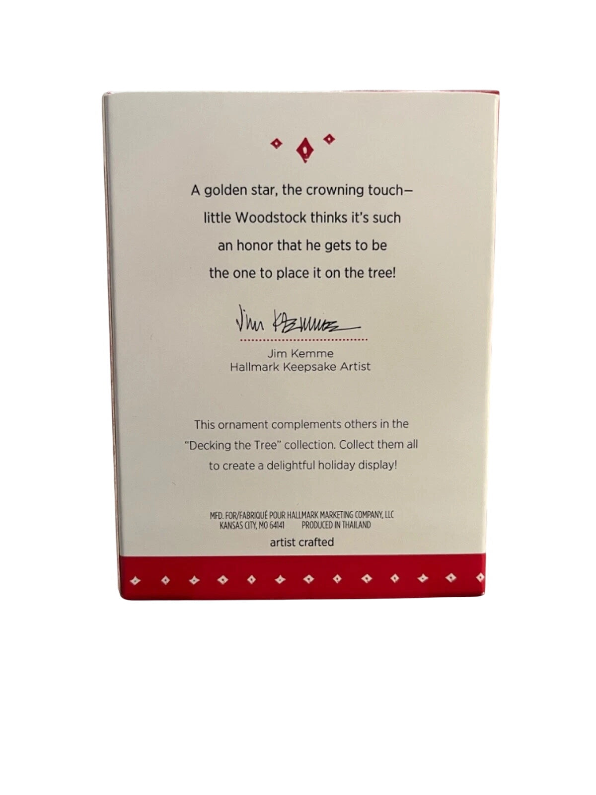 2015 Woodstock Hallmark Ornament (Decking the Tree) QRP5916