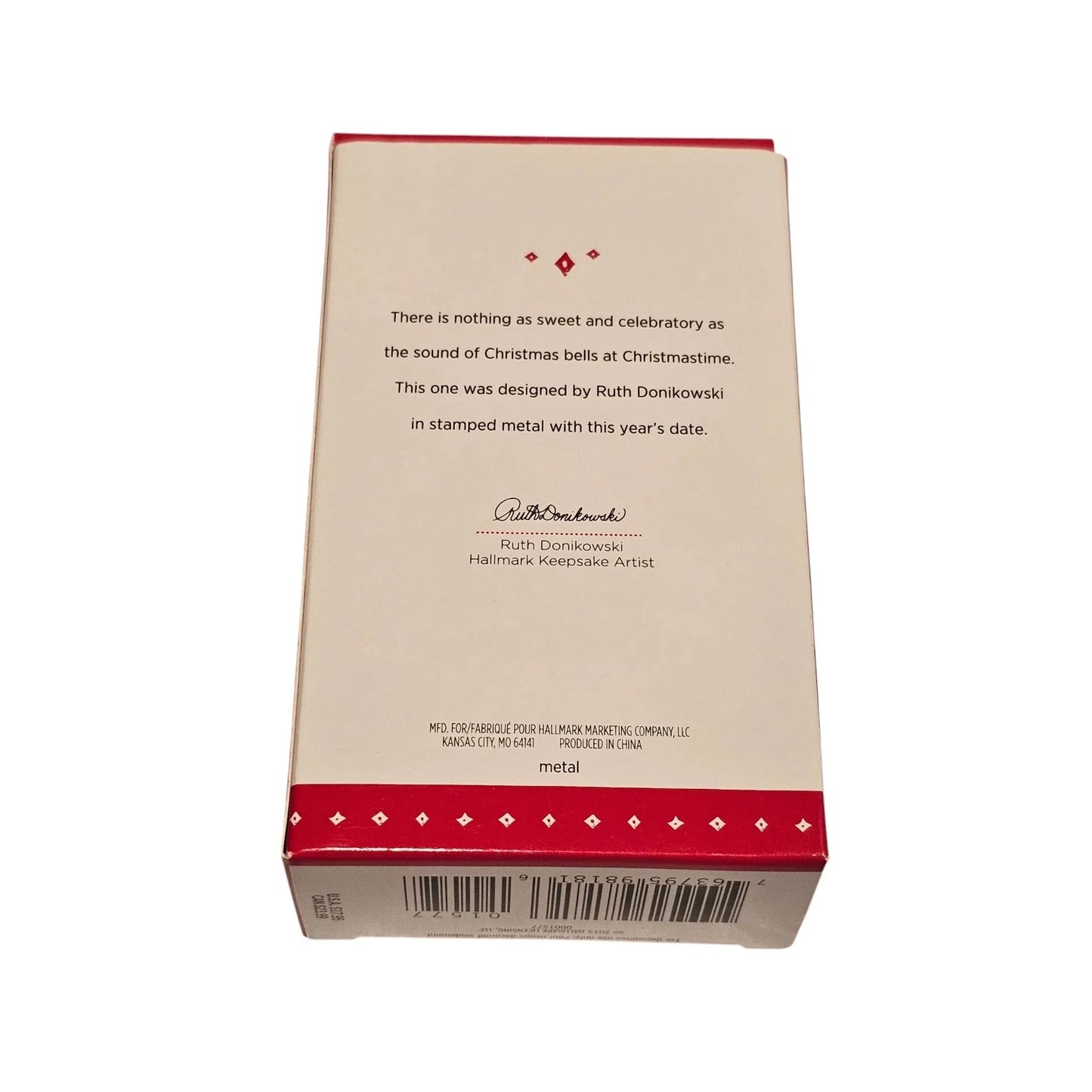 2015 Christmas Bell Hallmark Ornament (Bell) QGO1577