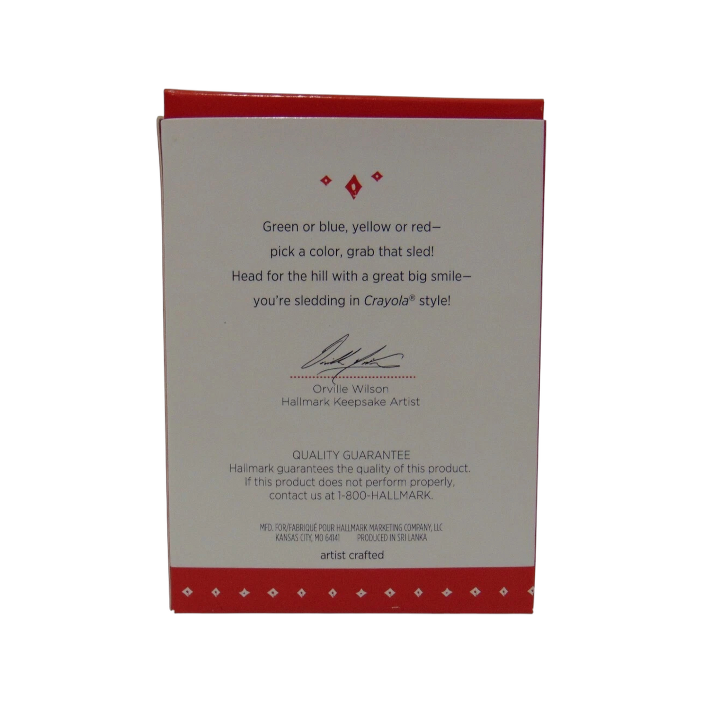 2015 Color Me Happy Hallmark Ornament (Croyola) QXI2697