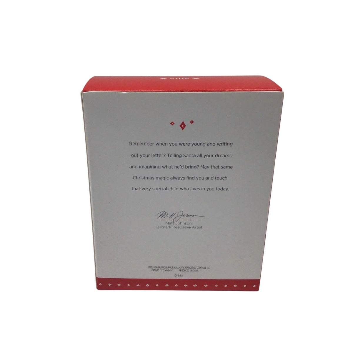 2015 Letters to Santa Hallmark Ornament (Season's Greetings) QG01547 Image6