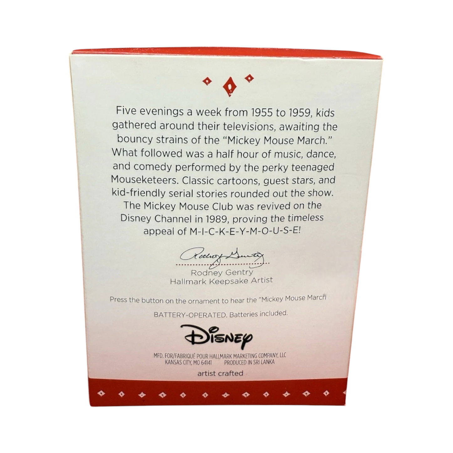 2015 The Mickey Mouse Club 60th Anniversary Hallmark Ornament (Mickey Mouse & Friends) QXD6117